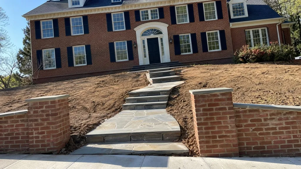 Alexandria Federal house, stepped walk — the original photo