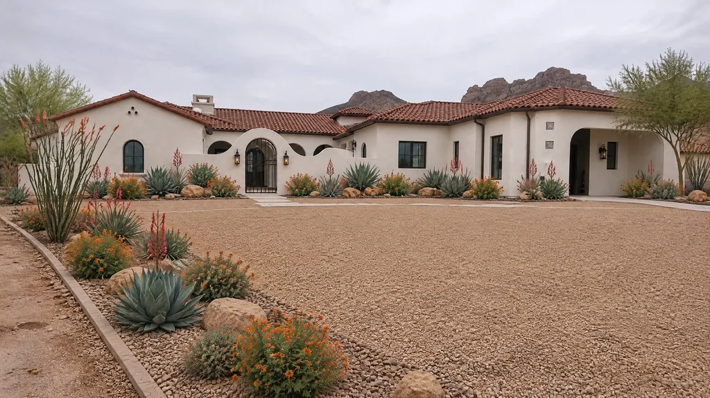 Arizona Spanish Colonial, palo verde — the finished design