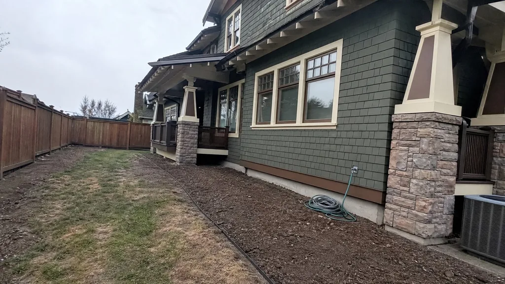Craftsman house, fire-bowl patio — the original photo