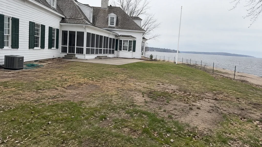 Lakeside summer estate, shrub borders — the original photo
