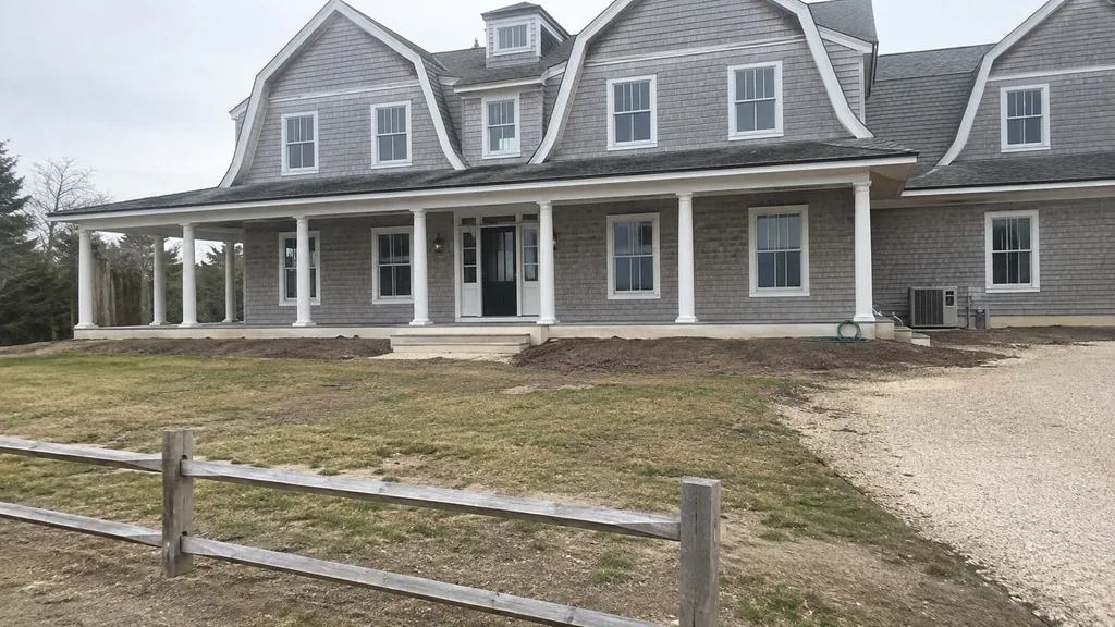 Hamptons shingle, dune grasses — the original photo