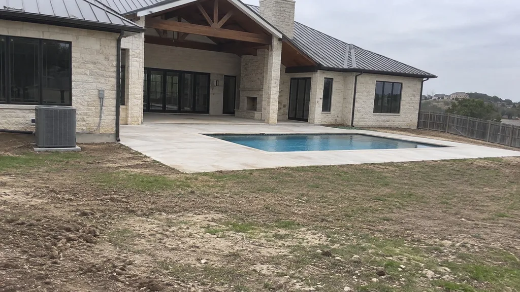 Hill Country pool, outdoor living — the original photo