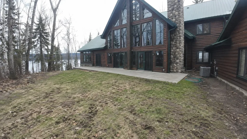 North-woods lodge, shade garden — the original photo