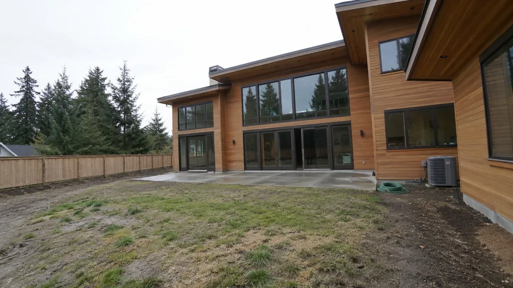 Northwest timber house, garden pavilion — the original photo