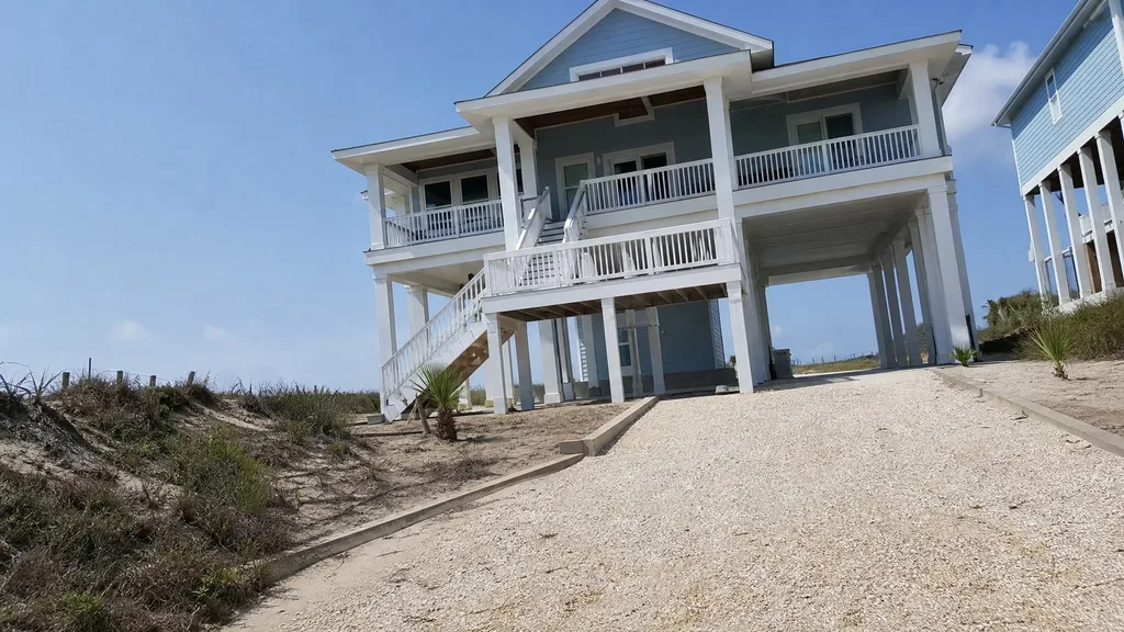 Padre Island beach house, coastal borders — the original photo