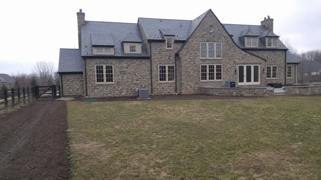 Pennsylvania stone house, cottage garden — the original photo
