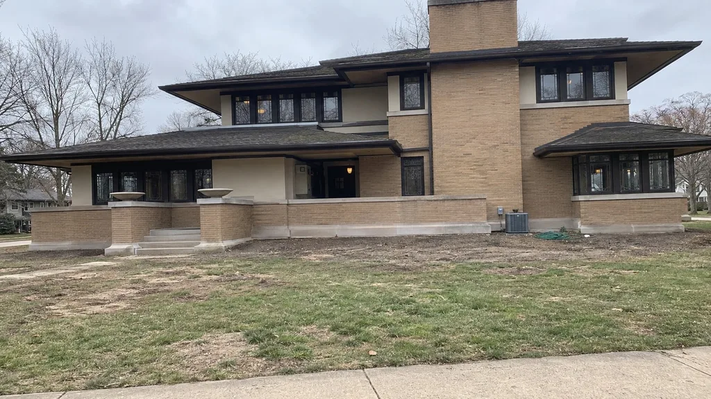Prairie house, tallgrass border — the original photo