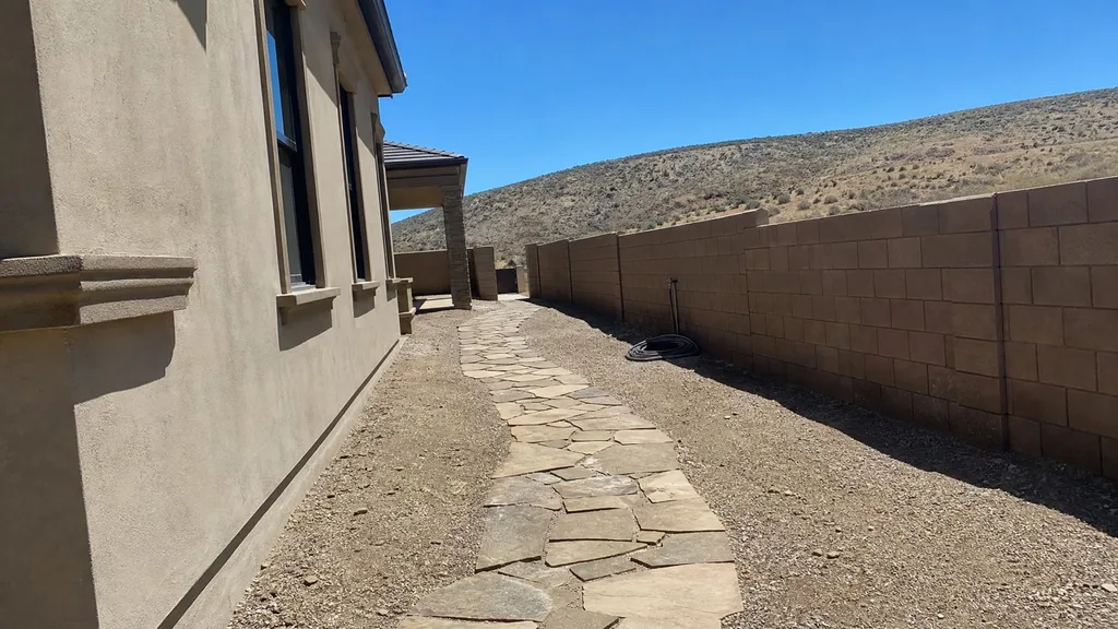 Reno desert ranch, side path — the original photo