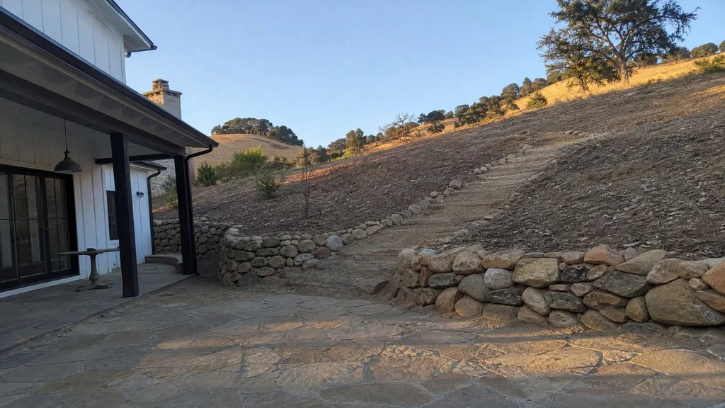 Santa Ynez ranch, hillside garden — the original photo