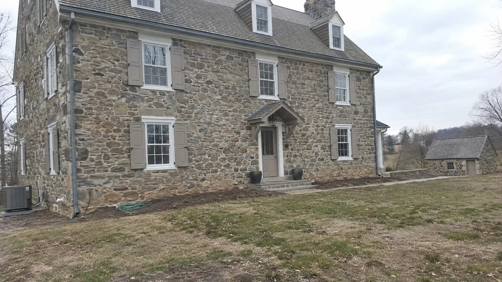 Fieldstone manor, native planting — the original photo