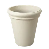 Tall White Tapered Round Planter