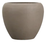 Fiberstone Round Planter, Taupe