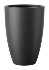 Round Tapered Planter, Charcoal