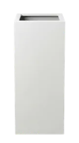 Tall White Column Planter
