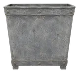Riveted Zinc Square Planter