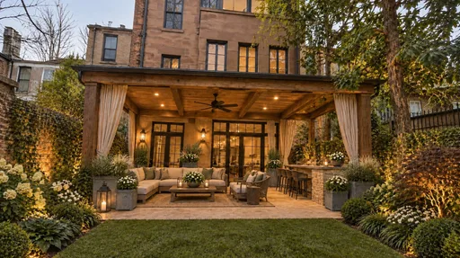 Brownstone garden room