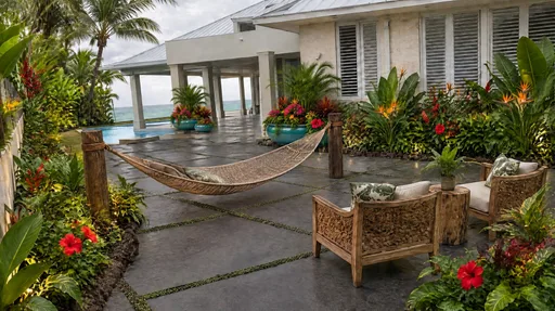 Caribbean villa, hammock terrace