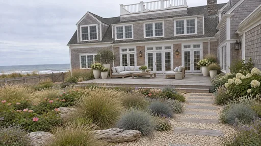 Nantucket shingle house, dune garden