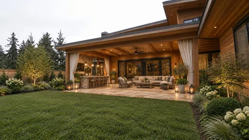 Northwest timber house, garden pavilion