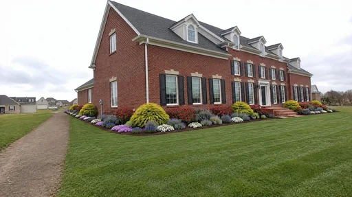 Ohio Georgian brick, entry beds