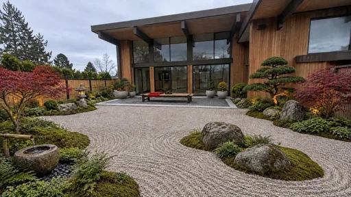 Post-and-beam house, Zen court