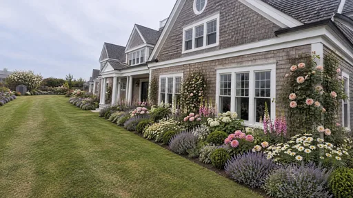 Shingle estate, cottage border