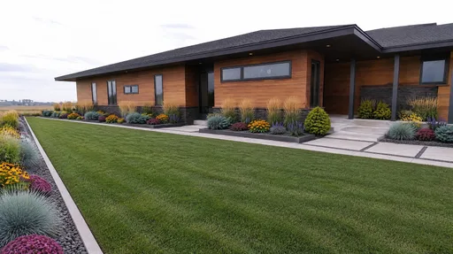 Wisconsin prairie modern, foundation bed
