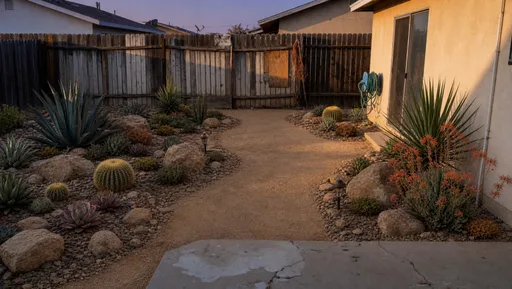 Bare backyard, desert rebuild