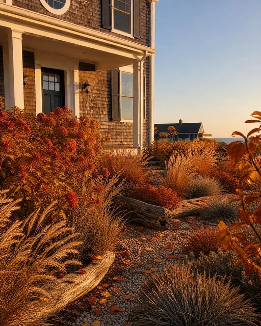 Coastal & seaside in fall — AI-designed yard