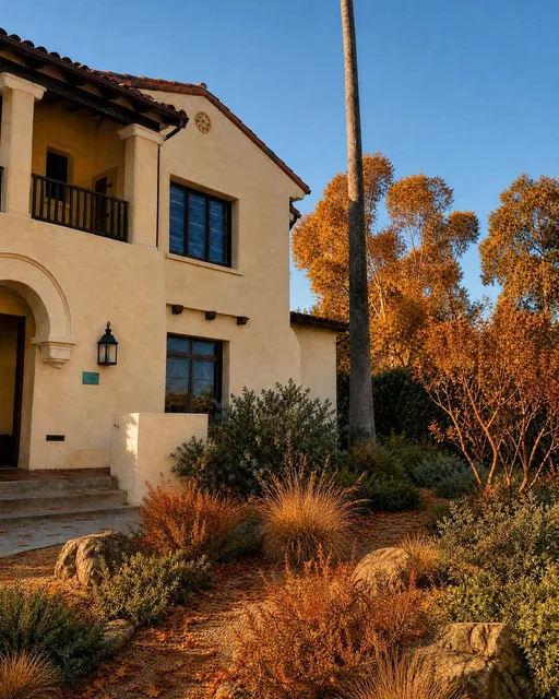California native in fall — AI-designed yard