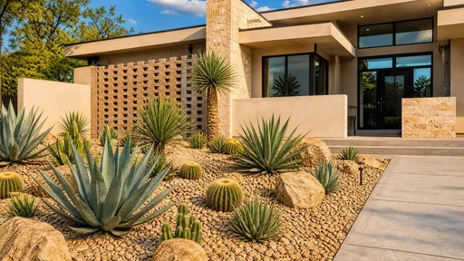 Desert style, beside the steps