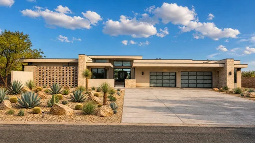 Desert style, rendered on a sample home