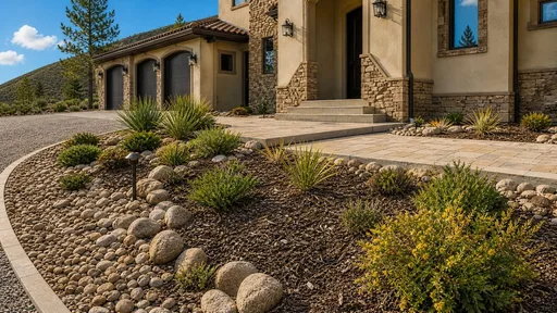 Fire-Wise style, beside the steps