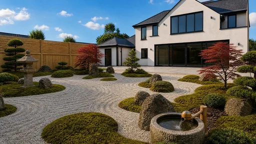 Japanese style, across the beds