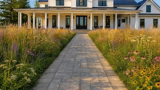 Prairie Meadow style, from the path
