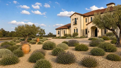Mediterranean style, across the beds