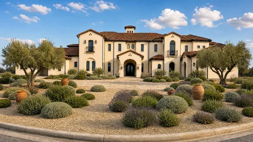 Mediterranean style, rendered on a sample home