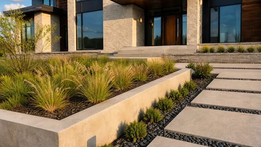 Modern style, beside the steps