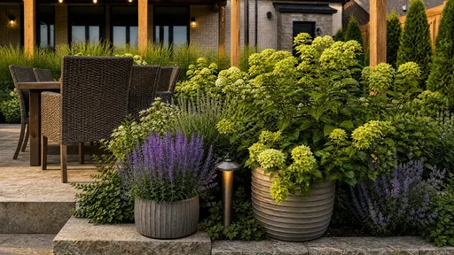 Outdoor Living style, beside the steps