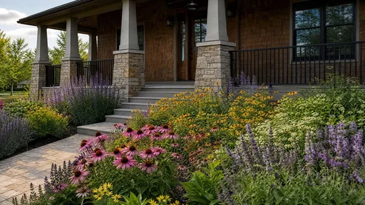 Pollinator style, beside the steps