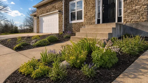 Rain Garden style, beside the steps