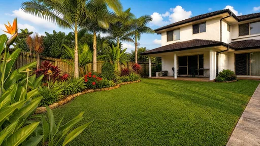 Tropical style, across the beds