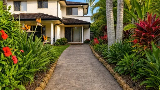Tropical style, from the path