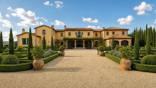 Tuscan style, rendered on a sample home