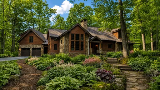 Woodland style, rendered on a sample home